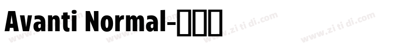Avanti Normal字体转换
